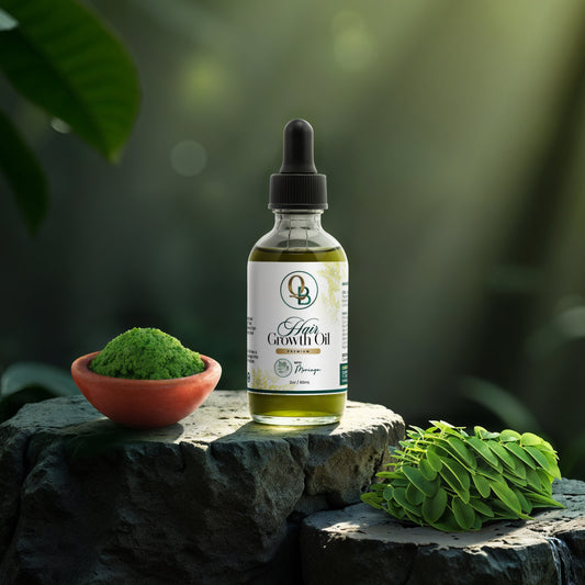 QueenE Botanicals Premium Hair Growth Oil with Moringa